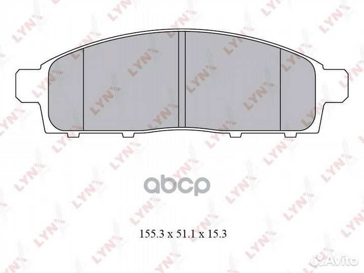 Колодки тормозные передние подходит для mitsubi