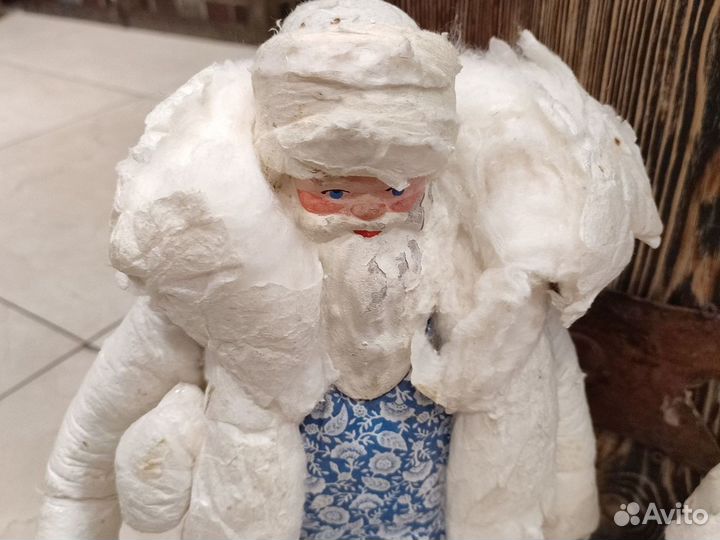 Дед мороз из ваты, СССР, пластиковый