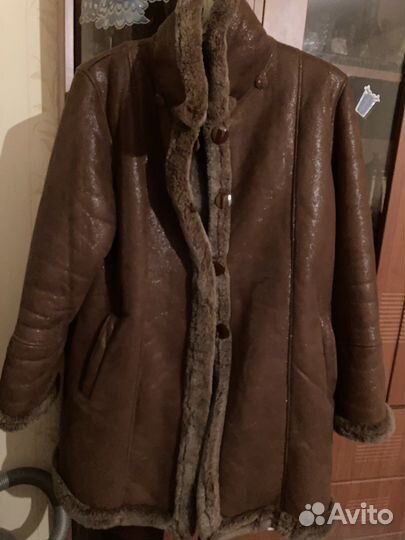 Дубленка натуральная женская размер L