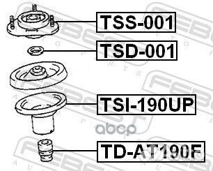 Опора амортизационной стойки перед прав/лев