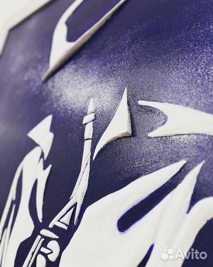 Картина с элементами балельефа 100*110