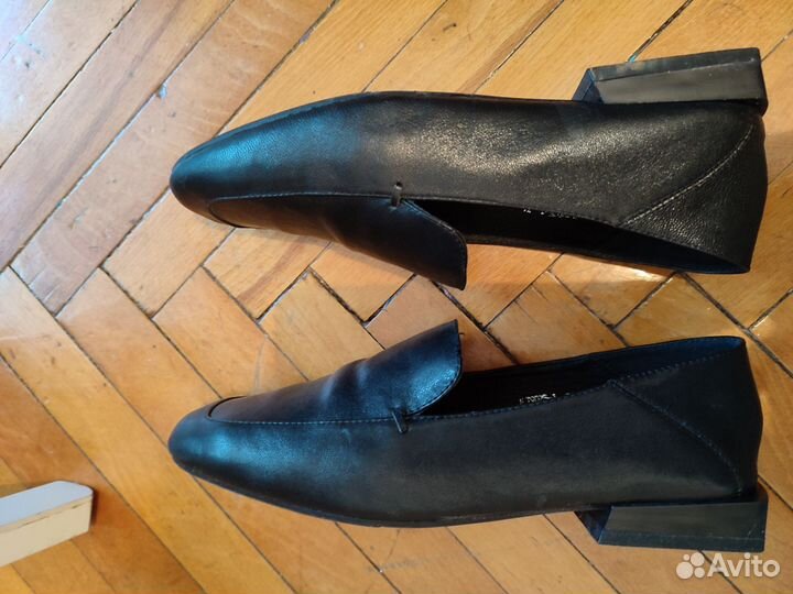Туфли лоферы натуральная кожа женские р 35-36
