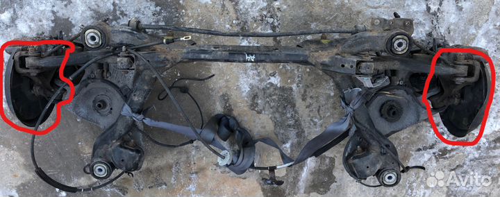 Кулак поворотный задний audi A4 B6