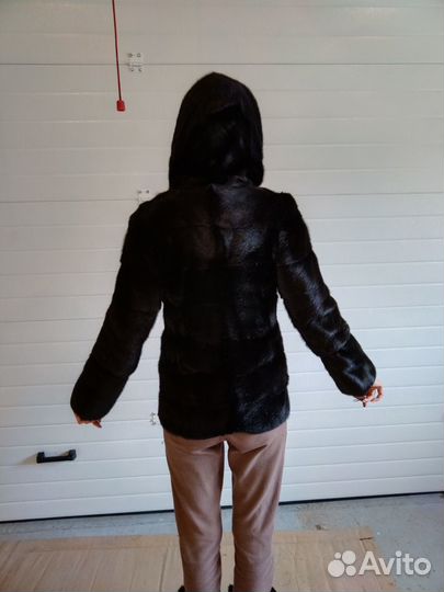 Шуба норковая автоледи с капюшоном