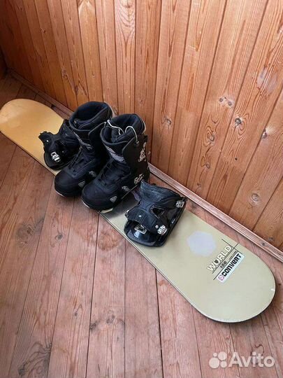 Сноуборд 156 (ботинки крепления)