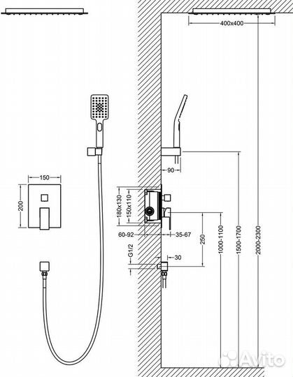 Душевая система Timo Selene SX-2029/03SM Черный