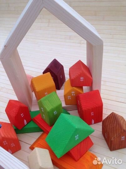 Набор деревянных кубиков