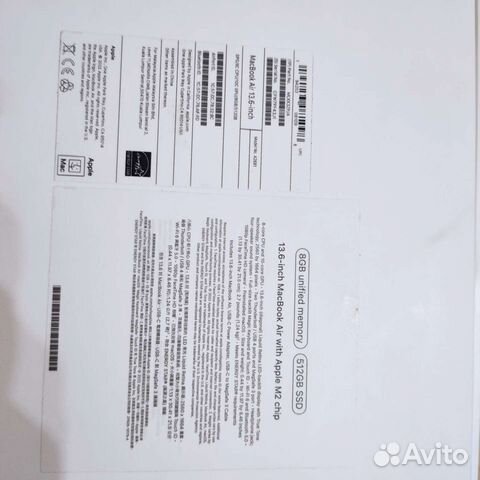 Apple macbook air m2 8/512GB объявление продам