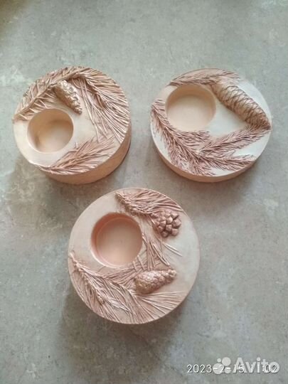 Подсвечник из гипса