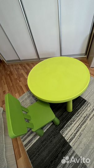Детские стол и стульчик IKEA Маммут