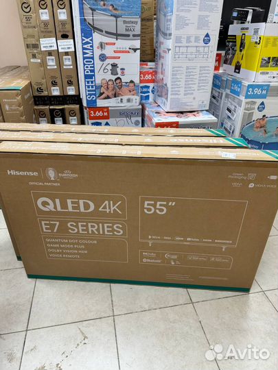 Hisense 55e7kq qled новый