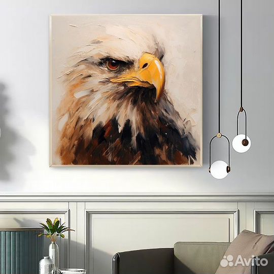 Интерьерная картина маслом орёл