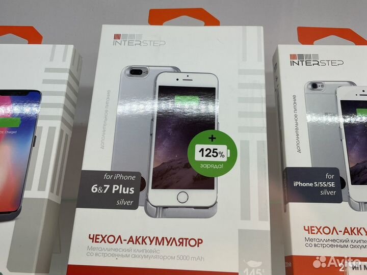 Новые Чехлы-аккумуляторы interstep для iPhone 6Plu