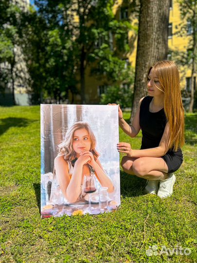 Портрет по фото / печать на холсте