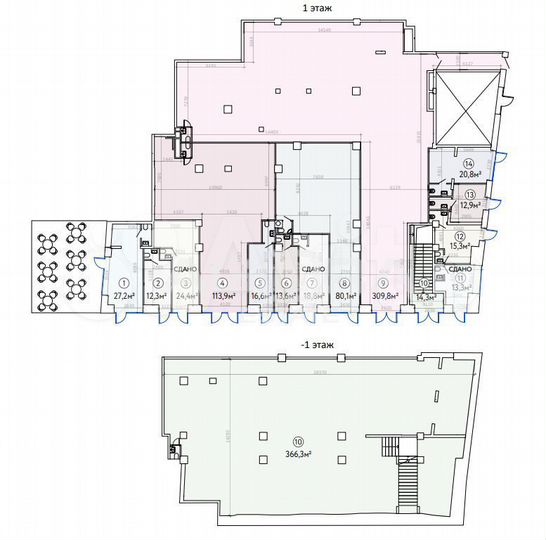 12,9 кв.м/Продажа торгового помещения/цао/Новослоб