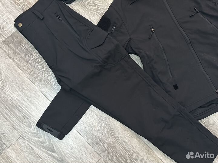 Тактический костюм softshell black. Софт шелл