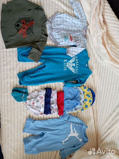 Вещи пакетом на мальчика от 0до 6 месяцев