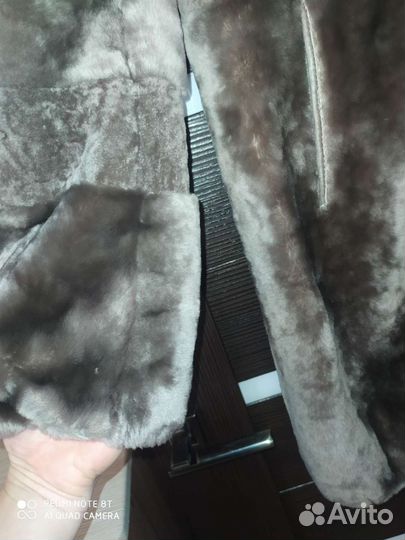 Шуба мутоновая с капюшоном