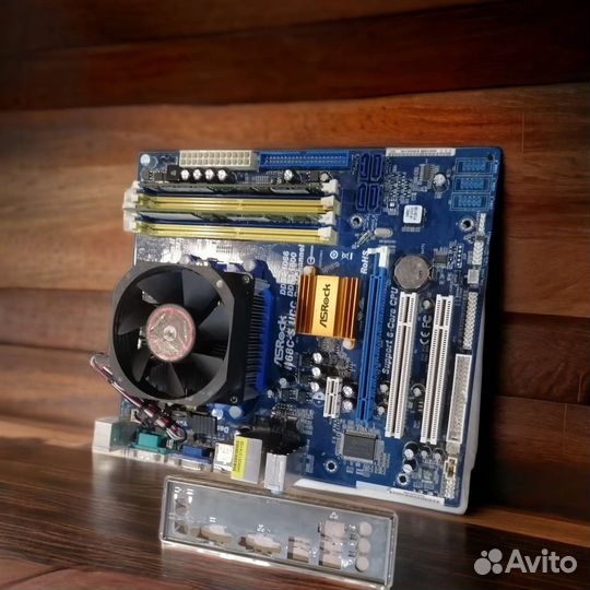 Материнская плата+процессор+память+куллер