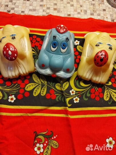 Резиновые игрушки новые производство СССР