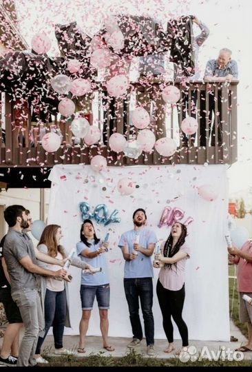 Хлопушка мальчик или девочка. Для гендер вечеринки