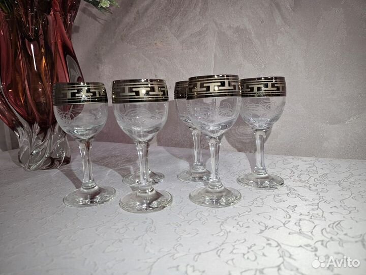 Фужеры, рюмки Богемия, кофейный набор