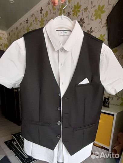 Жилет и рубашка acoola для мальчика 134-140
