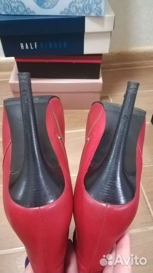 Сапоги 38 размер демисезонные, натуральная кожа