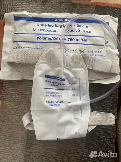 Мочеприемник ножной с ремешками