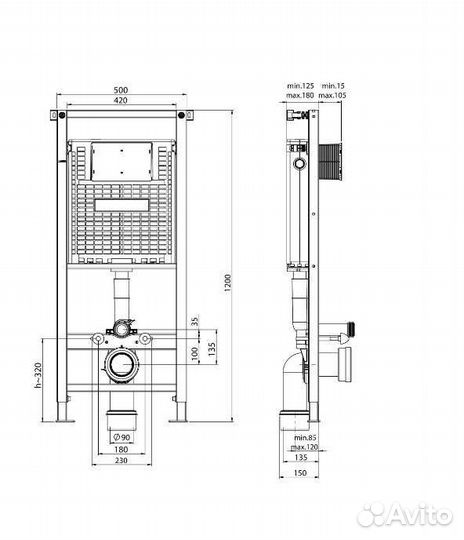 Инсталляция koller pool ALcora ST 1200