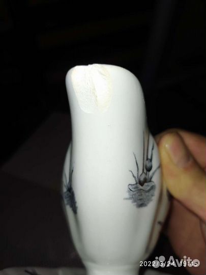 Чашка с блюдцем из фарфора