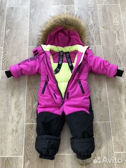 Зимний комбинезон nikastyle для девочки 92+6