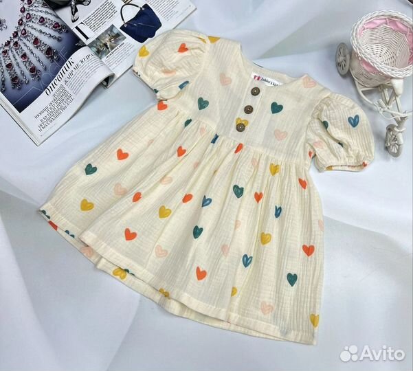 Детское платье из муслина
