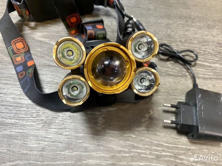 Фонарик налобный led headlight 5 светодиодов