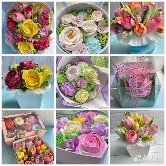 Зефирный букет\зефир ручной работы