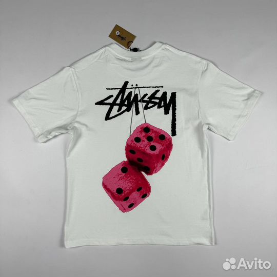 Stussy футболка (черные,белые, молочные)