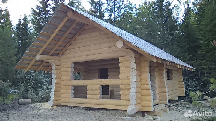 Срубы домов, бань