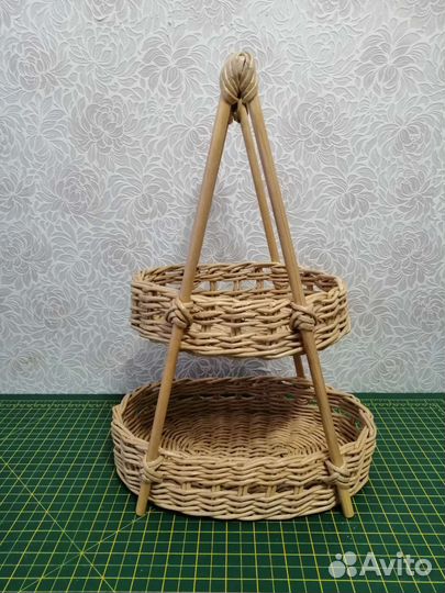 Плетеная корзинка-этажерка. HendMade