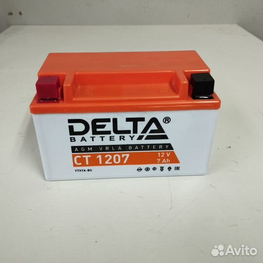 Аккумулятор Мото delta CT1207