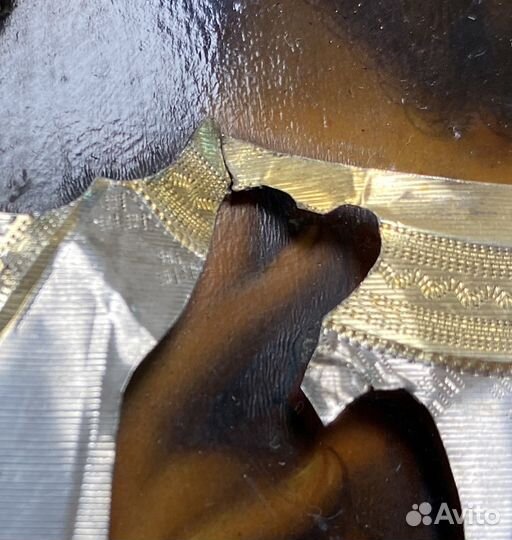 Икона Господь Вседержитель Серебро Золочение