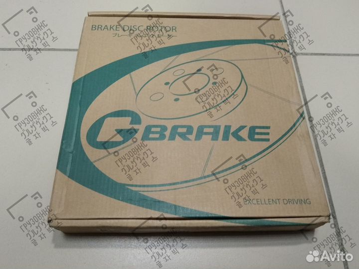 Диск тормозной вентилируемый, gbrake (Япония) GR-0