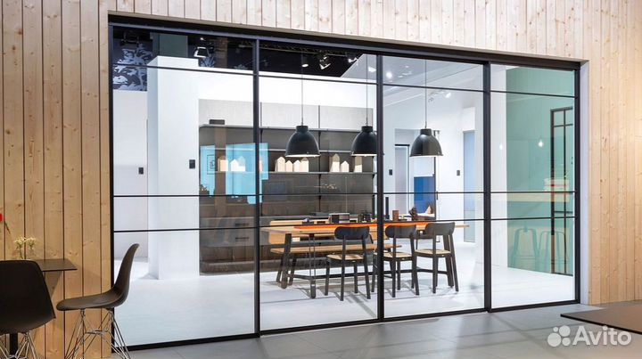 Межкомнатные перегородки из алюминия на заказ