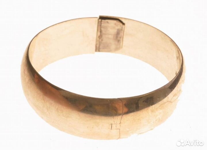 Широкий серебряный браслет