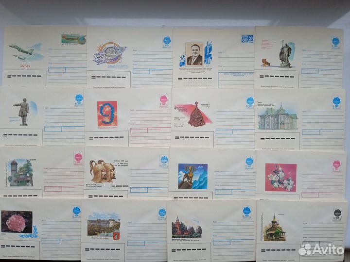 Конверты СССР обычные, авиа, спецгашение