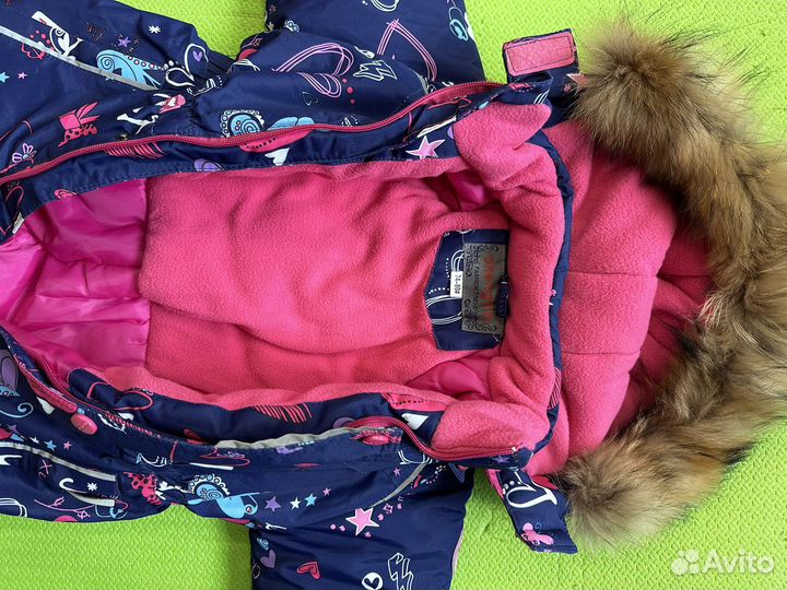 Детский зимний комбинезон на девочку 80