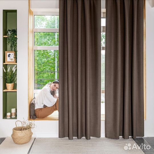 Портьеры блэкаут Массимо Цикорий шторы