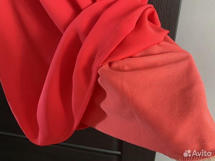 Женское платье красное футляр 48-50
