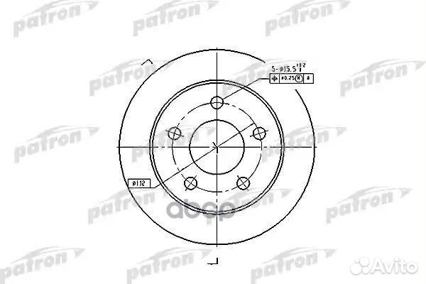 Диск тормозной задн audi: A6 97-05, A6 Avant 97