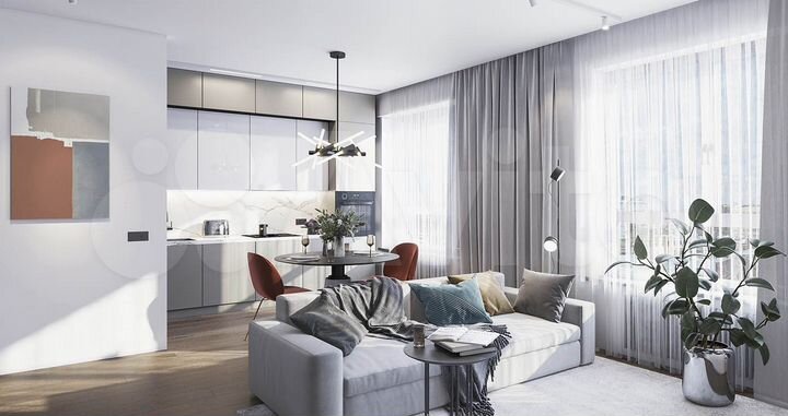 1-к. квартира, 50,9 м², 8/36 эт.