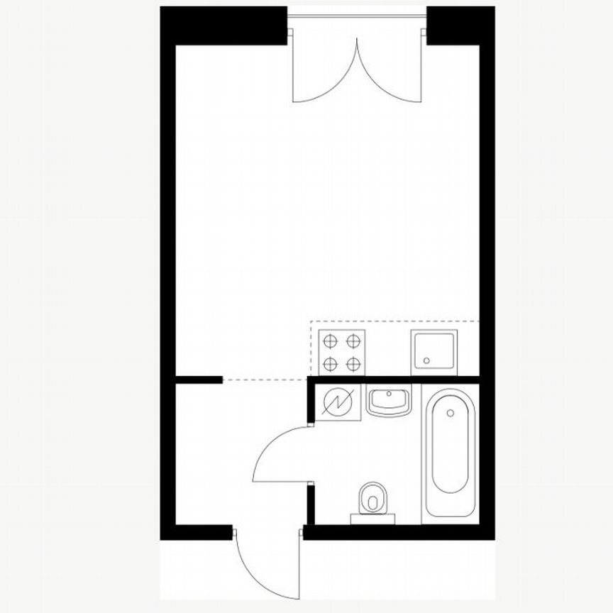 Квартира-студия, 23,2 м², 4/7 эт.